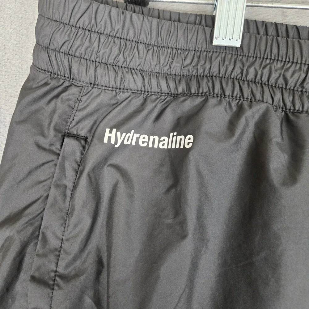 The North Face Hydrenaline Pants 2000 Mems 2XL Black Windwall Drawstring Tapered